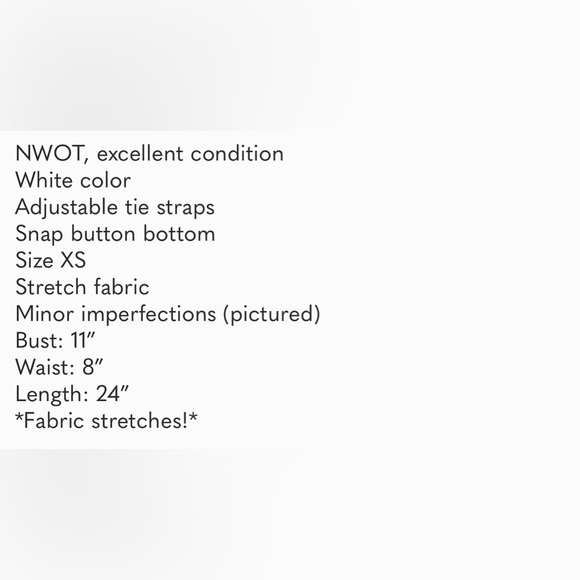 Ulla Johnson Ribbed White Bodysuit XS - Picture 9 of 9